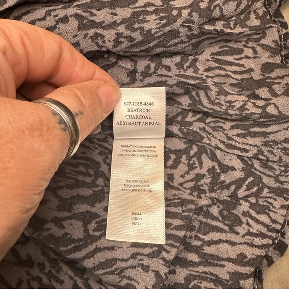 Rails Beatrice Dress - Black Leopard Print Sz Sm - Picture 11 of 11